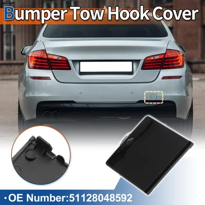 Image de Cache De Crochet De Remorquage De Pare-Chocs De Voiture Arriššre Droit Noir Saphir Pour Bmw SšŠrie 5 F10 F11 M-Sport 2010-2016 No.51128048592 - Pack De 1