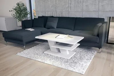 Produktbild von Design Couchtisch Tisch Cliff Wohnzimmertisch 110x60x45cm mit Ablagefläche