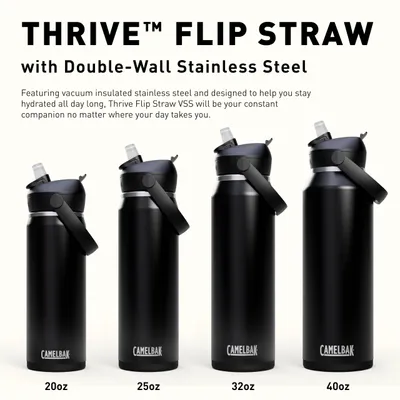 Produktbild von CamelBak - CB2857302060 - Trinkflasche - Thrive Flip Straw Vacuum - 0,6L - grün