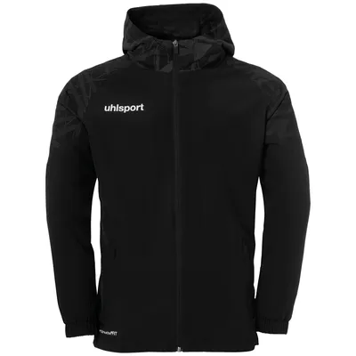 Obrázok produktu pre Uhlsport GOAL 25 Evo Tkaná detská bunda s kapucňou čierna šedá veľkosť 152