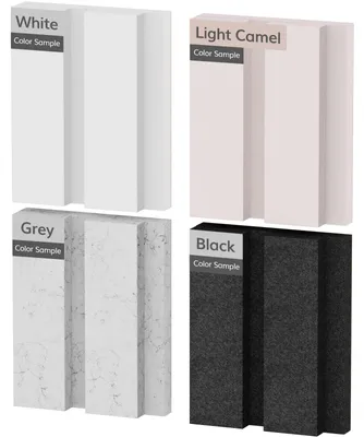 Produktbild von Selbstklebende Akustikpaneele, Farbmusterpackung, 4 Stück, 9,8 x 8 x 1,8 cm, schalldämmende Wandpaneele, selbstklebend, schalldämmende Fliesen zur Echoabsorption, Akustikpaneele aus Polyesterfaser, 4 Farben