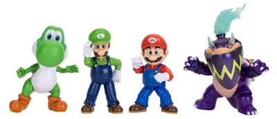 Obrázek produktu pro The Super Mario Galaxy Movie 5", Super Mario, Vícebarevný, Plast, 4 kusů