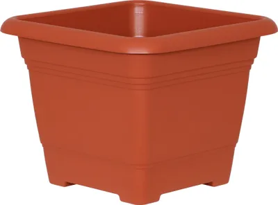 Produktbild von Geli Pflanzkübel NORA Terracotta 33 cm quadratisch - Kunststoff