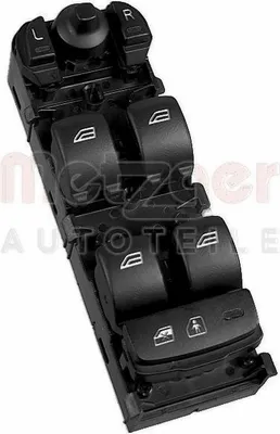 Produktbild von METZGER 09161207 Fensterheberschalter für VOLVO V70 III (135) Vorne Fensterheber Schalter