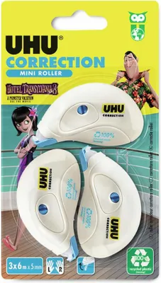 Immagine prodotto di UHU Correttore Roller Mini blister 3 pz x 6mt