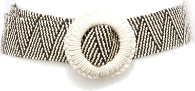 Image de 4983AG cintura donna VICOLO beige/noir ceinture élastique femme