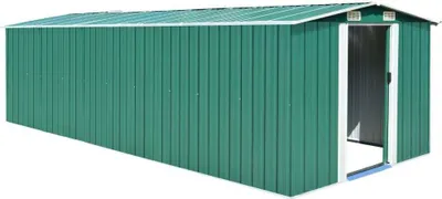 Image de Abri de jardin 257x580x181 cm Métal Vert