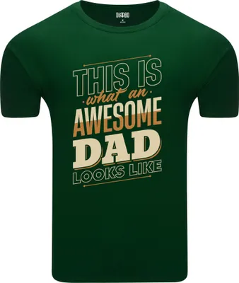 Obrázek produktu pro Diarbo pánské tričko s potiskem great father great father tmavě zelené velikost XL