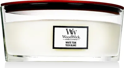 Obrázek produktu pro WoodWick Ellipse Candles vonná svíčka White Teak 453,6 g