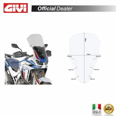 Immagine prodotto di Cupolino GIVI trasparente intercambiabile 58x41,5cm per HONDA Africa Twin ADV Sports