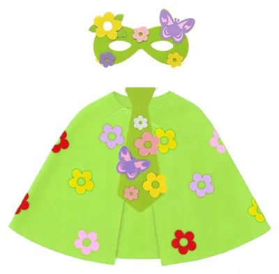 Produktbild von Frühlingskostüm Kinder Fasching Maske Krawatte Umhang