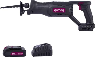 Produktbild von Gomag Akku Säbelsäge GO-SBL250BL 20V Hub 28mm 2Sägeblätter 2,0 Ah Starterkit
