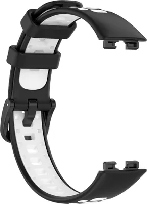 Produktbild von INF Ersatzarmband für Huawei Band 10/9/8 - Atmungsaktives Sportarmband aus Silikon Weiß