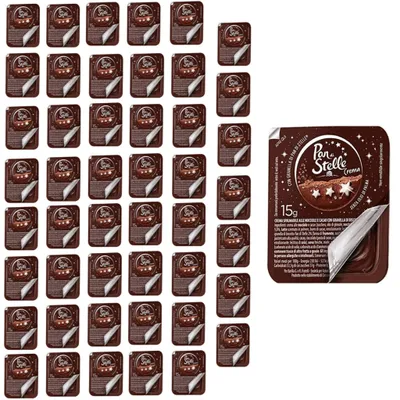 Image de Crèmes à tartiner en portions individuelles 48 x 15 g - Pan di Stelle