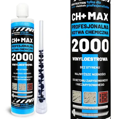Zdjęcie produktu dla Kotwa chemiczna winyloestrowa VSF 2000 BEZ STYRENU mocna żywica 300ml + mieszacz