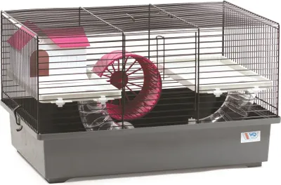 Produktbild von Mäusekäfig Hamsterkäfig Nagerkäfig 49x32,5x29cm mit Zubehör