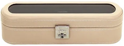 Obrázok produktu pre Friedrich23 - Puzdro na hodinky, Cordoba, kožené, 5 hodiniek, béžové 26393-8