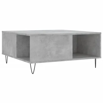 Produktbild von vidaXL Couchtisch Betongrau 80x80x36,5 cm Holzwerkstoff