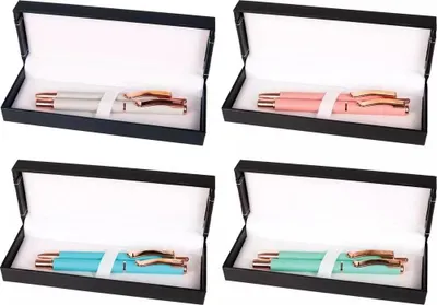 Produktbild von Zestaw upominkowy: pióro wieczne i długopis Master w eleganckim etui