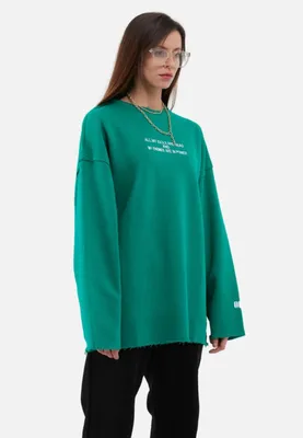 Produktbild von Oversize Sweatshirt Uni S Grün