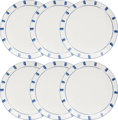 Produktbild von Set von 6 tellern oceania blau - Atmosphera créateur d'intérieur