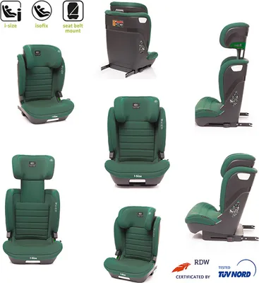 Produktbild von 4BABY App-Fix I-Size Kindersitz 15-36kg ECE R129 105-150 cm ISOFIX Grün