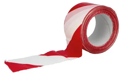 Image de Ruban adhésif non adhésif, 70 mm x 500 m, rouge et blanc, étanche et flexible