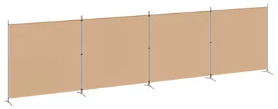 Image de Paravent 4 panneaux Beige 698 x 180 cm Tissu