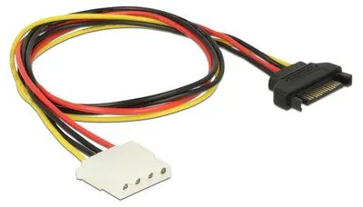 Produktbild von DeLOCK 60137, 0,5 m, SATA 15-Pin, Molex (4-pin), Männlich, Weiblich, Gerade
