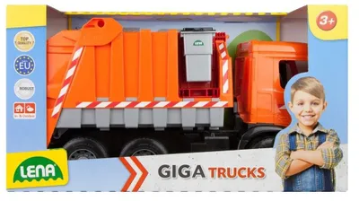 Image de benne à ordures Giga Trucks 71 cm orange