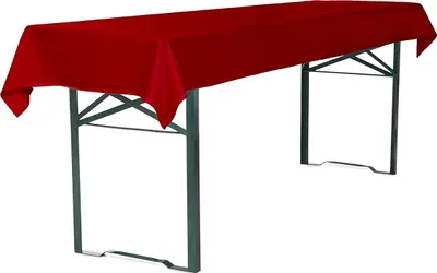 Produktbild von TexDeko Tischdecke für Bierzeltgarnitur 100x250cm, waschbar (Rot)
