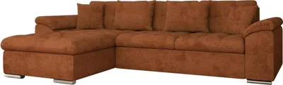 Produktbild von MIRJAN24 Ecksofa Diana, Eckcouch mit Bettkasten und Schlaffunktion, Polsterecke (Farbe: Flow 09, Seite: Links)