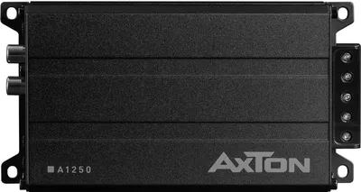 A black Axton amplifier is shown from a top-down perspective against a white background.