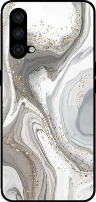 Produktbild von Smartphonica Telefon Fall geeignet für OnePlus Nord CE mit Marmor-Druck - TPU zurück Abdeckung Fall Marmor-Design - Silber