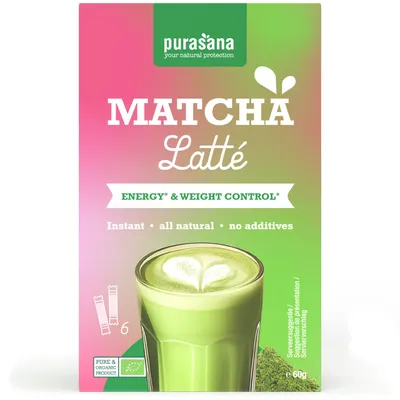 Productafbeelding van Purasana Matcha Latté (6 x 10 gr)