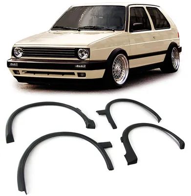 Für VW Golf 2 II 87-91 Radlaufverbreiterung Radlauf Kotflügel Verbreiterung in der Farbe von Carparts-Online GmbH