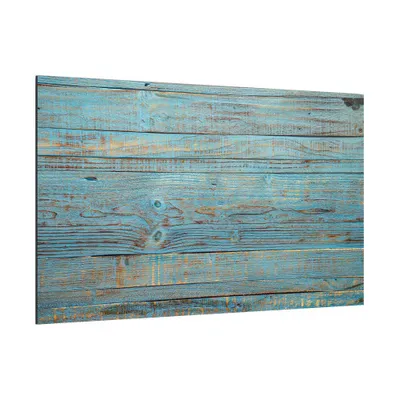 Zdjęcie produktu dla Obraz szklany NIEBIESKA DESKA RETRO VINTAGE 90x60 cm