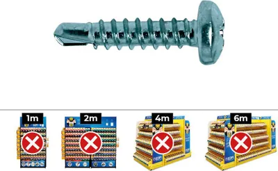 Image de Vis Autoperceuse Bombée Phillips Autoperçage Rapide, Tête Bombée, Finition Zinc, Empreinte Phillips - Celo