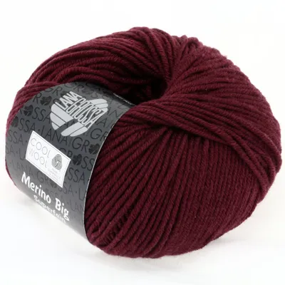 Produktbild von Lana Grossa Cool Wool Big uni, mèlange (Schurwolle Merino), Farbe:925 - Burgund