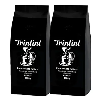 Produktbild von Trintini Crema Gusto Italiana Kaffeebohnen 2x1000g