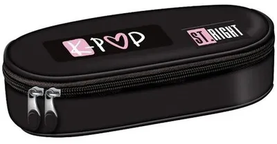 Obrázok produktu pre Vystužená taštička na ceruzky Pink K-Pop s klopou
