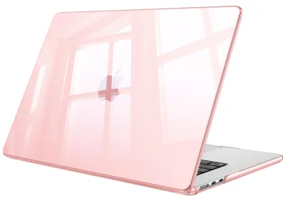 Produktbild von Fintie Hülle Kompatibel mit MacBook Air 15 Zoll M5 M4 M3 M2 A3448 A3241 A3114 A2941 (2026-2023), Ultradünne Hartschale Schutzhülle Snap Case Cover, Rosa