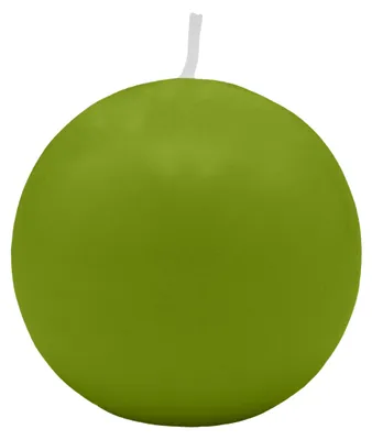 Produktbild von Kugelkerzen Limonegrün Ø 80 mm, 6 Stück
