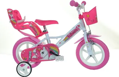 Produktbild von 12 Zoll Kinderfahrrad Mädchenfahrrad Dino Bikes Unicorn Einhorn