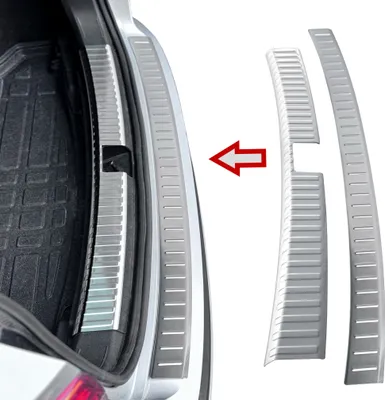 Obrázok produktu pre Nerezová ochrana nárazníka zvnútra + zvonka matná vhodná pre Seat Ateca | BJ od 2016&gt