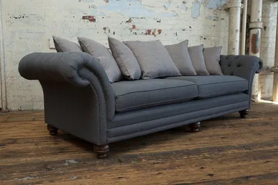 Produktbild von XXL Big Sofa 4 Sitzer Couch Chesterfield Polster Sitz Garnitur Stoff Textil Neu