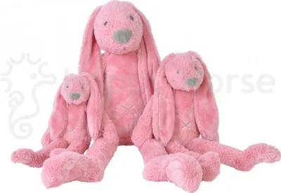 Produktbild von Happy Horse Kuscheltier dunkelrosa Kaninchen Richie groß - Plüschhase 58cm