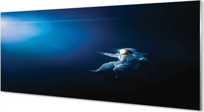 Produktbild von Glasbilder 125x50 Wandkunst Raum-Astronaut