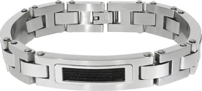 Produktbild von Zeeme Stainless Steel Armband Edelstahl 22cm schwarz 389060049