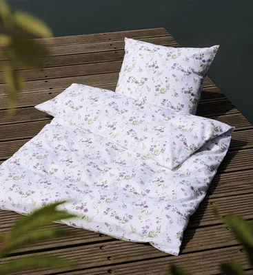 Produktbild von Janine Design Seersucker-Bettwäsche-Garnitur 20157 TANGO Farbe rosalila Größe 155x220+80x80